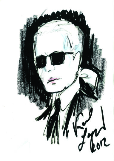 Иллюстрация Лагерфельда для номера Metro. Фото "Metro"