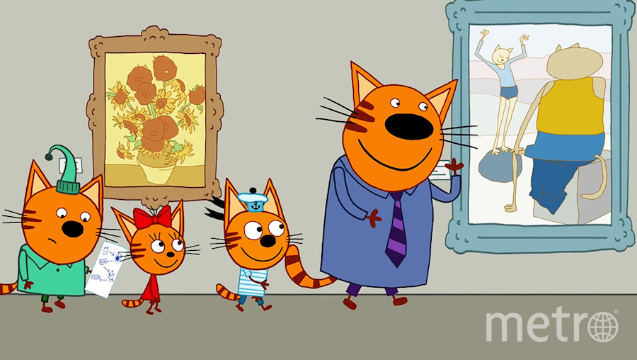 Какие великие полотна попали в мультфильм "Три кота"