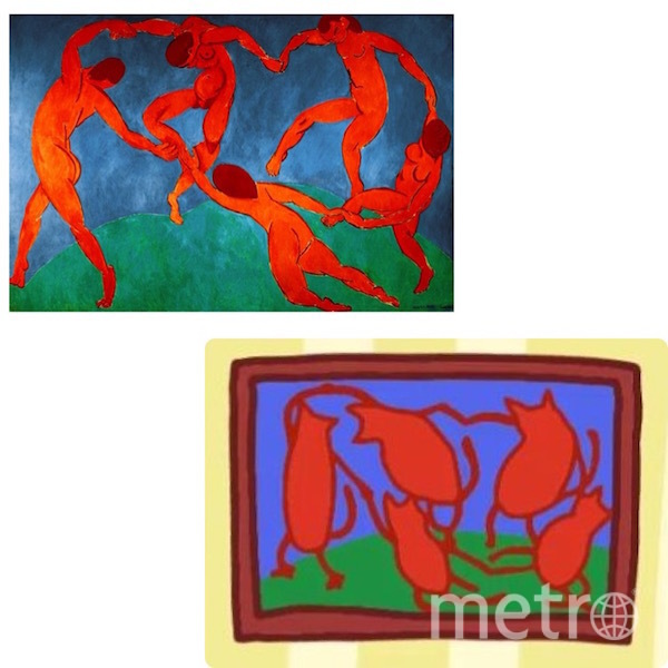 Анри Матисс «Танец», картина из мультфильма «Три кота». Фото "Metro"