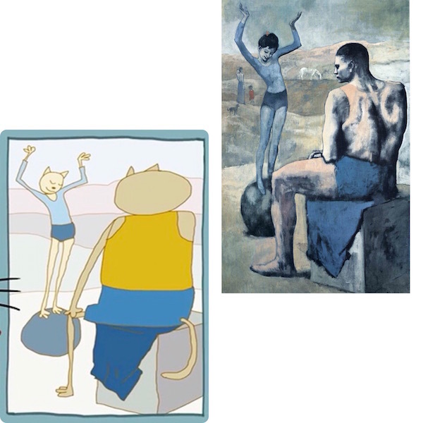 Картина из мультфильма «Три кота», Пабло Пикассо «Девочка на шаре». Фото "Metro"