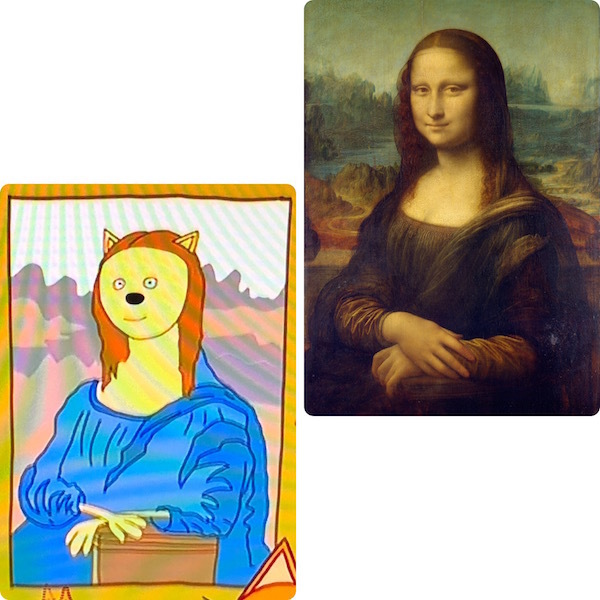 Картина из мультфильма «Три кота», Леонардо да Винчи «Мона Лиза». Фото "Metro"