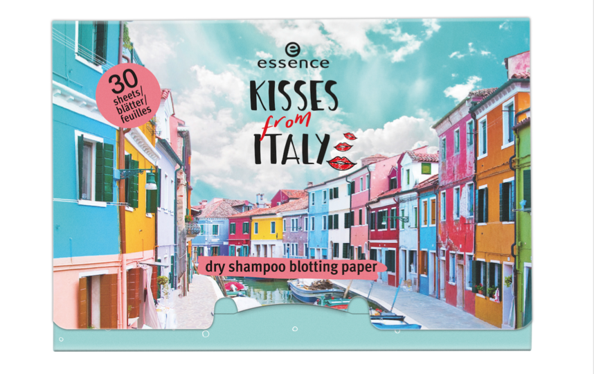 Салфетки с сухим шампунем Essence Kisses From Italy.