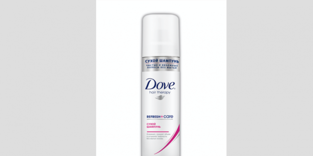 Сухой шампунь Dove Fresh+Care.