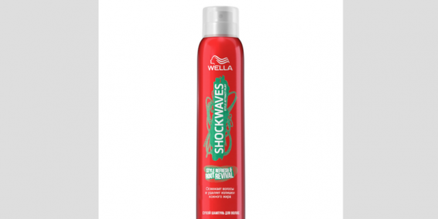 Сухой шампунь Wella Shockwaves Root Revival.