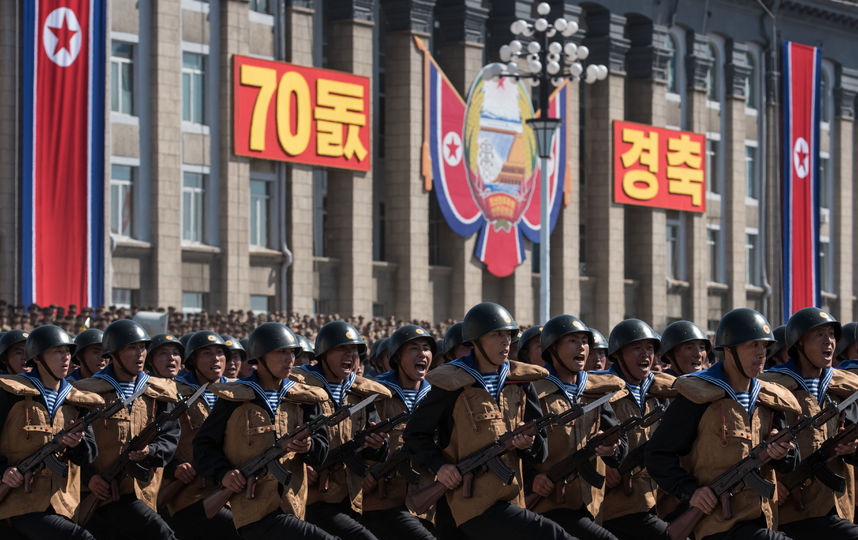 Военный парад в КНДР. Фото AFP