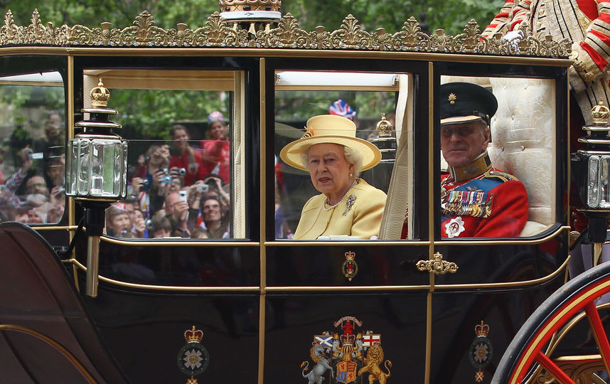 Королева Елизавета II на свадьбе у принца Уильяма и Кейт в 2011 году. Фото Getty