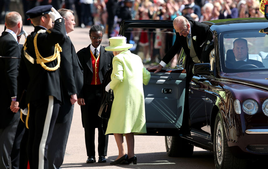 Королева Елизавета II на свадьбе у принца Гарри и Меган Маркл. Фото AFP