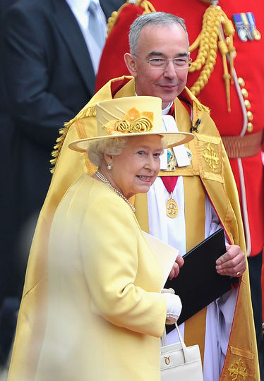 Королева Елизавета II на свадьбе у принца Уильяма и Кейт в 2011 году. Фото Getty