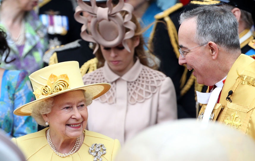 Королева Елизавета II на свадьбе у принца Уильяма и Кейт в 2011 году. Фото Getty