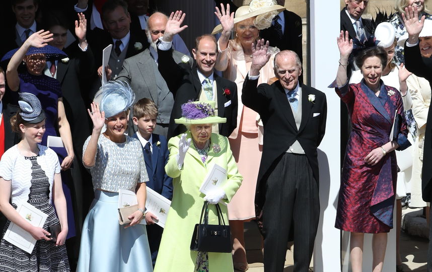 Королева Елизавета II на свадьбе у принца Гарри и Меган Маркл. Фото AFP