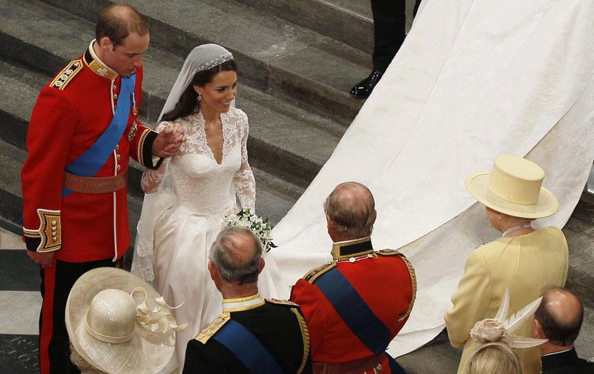 Королева Елизавета II на свадьбе у принца Уильяма и Кейт в 2011 году. Фото Getty