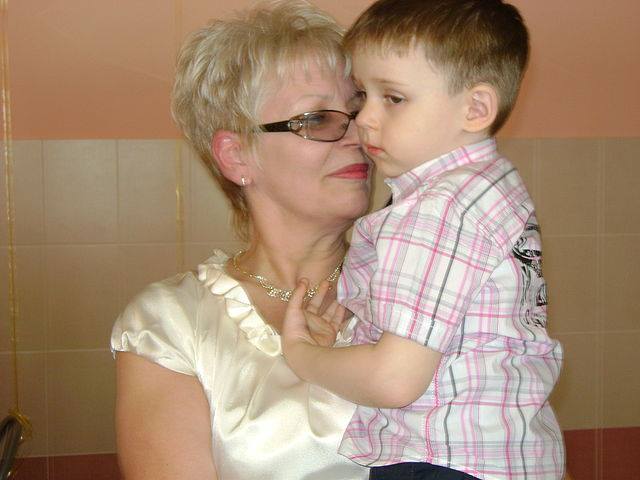 Наталья Пузикова с маленьким Серёжей. Фото предоставила Наталья Пузикова