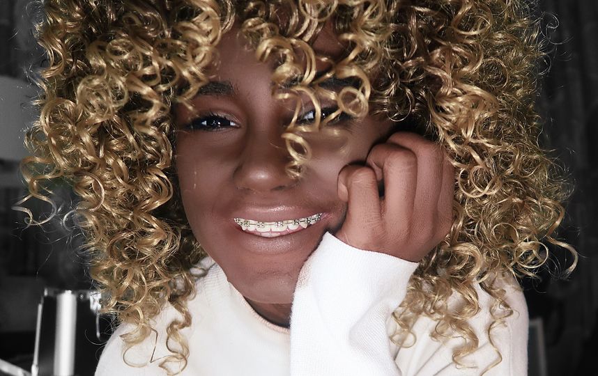 Саша в гриме. Фото предоставила Саша Кэт