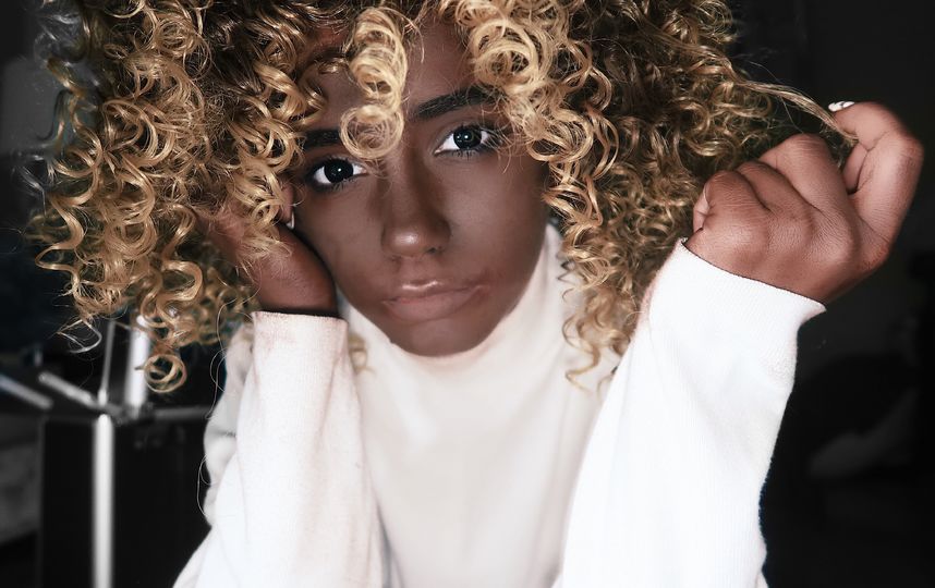 Саша в гриме. Фото предоставила Саша Кэт