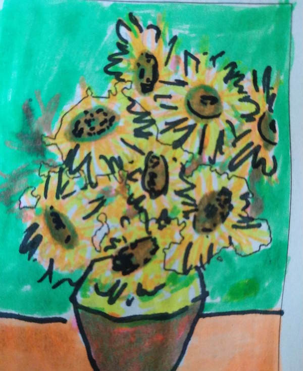 Читательница Любовь увидела в очертаниях столицы букет подсолнухов. Фото Любовь.