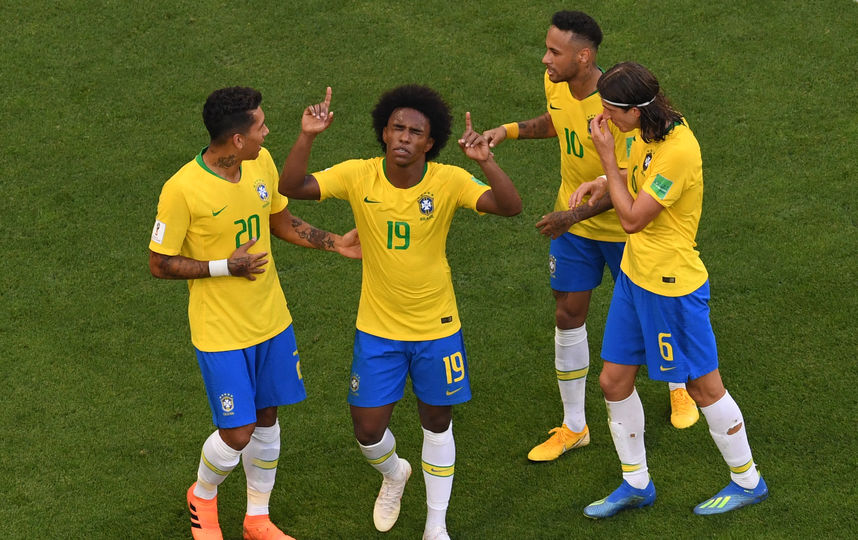 Футболисты сборной Бразилии на ЧМ–2018. Фото AFP