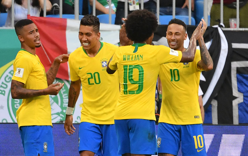 Футболисты сборной Бразилии на ЧМ–2018. Фото AFP