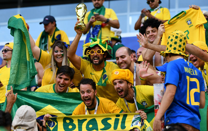 Фанаты сборной Бразилии. Фото AFP
