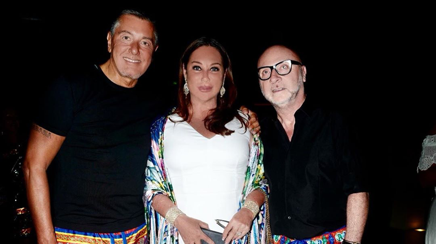 Со Стефано Габбана и Доменико Дольче. Фото instagram.com/verberalla