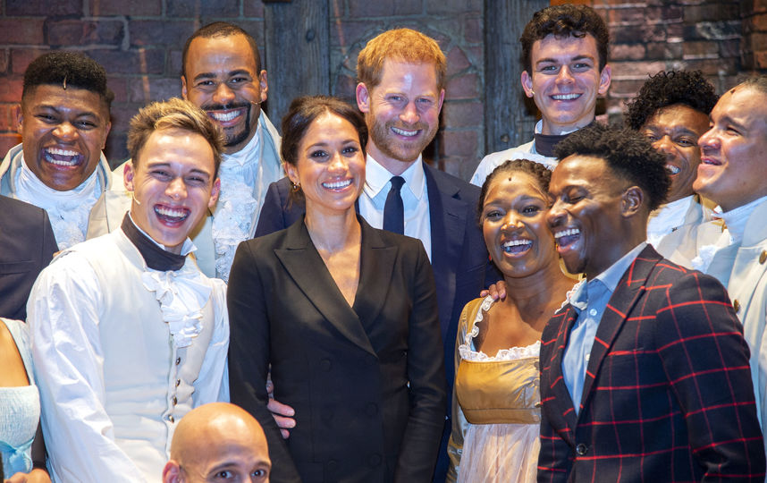 Принц Гарри и Меган Маркл на показе мюзикла "Гамильтон". Фото Getty