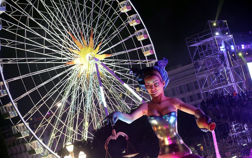 Карнавал в Ницце. Фото AFP