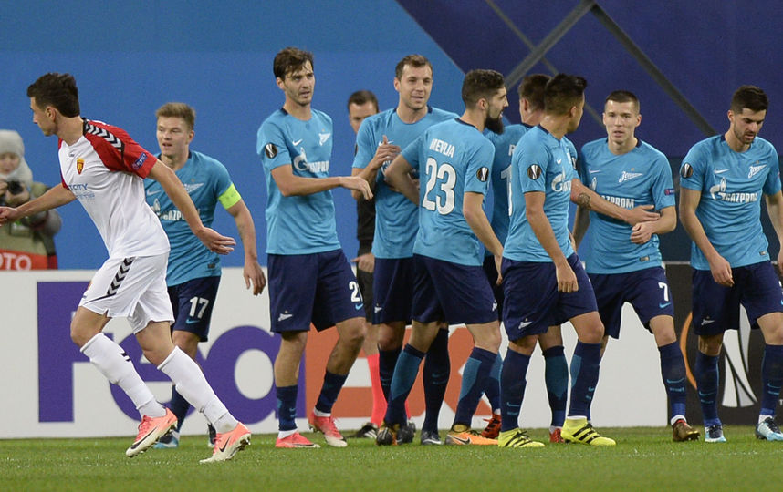 "Зенит" победил "Вардар" со счётом 2:1. Фото AFP