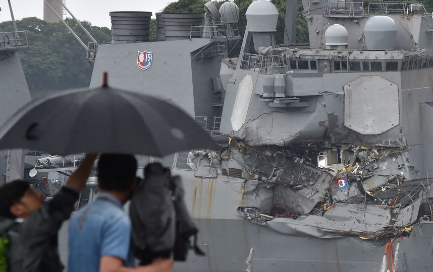 USS Fitzgerald. Фото AFP