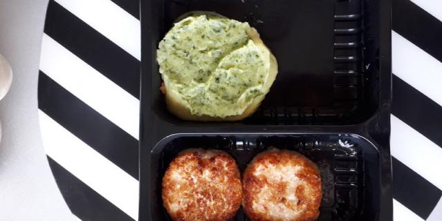 Краб-кейки.