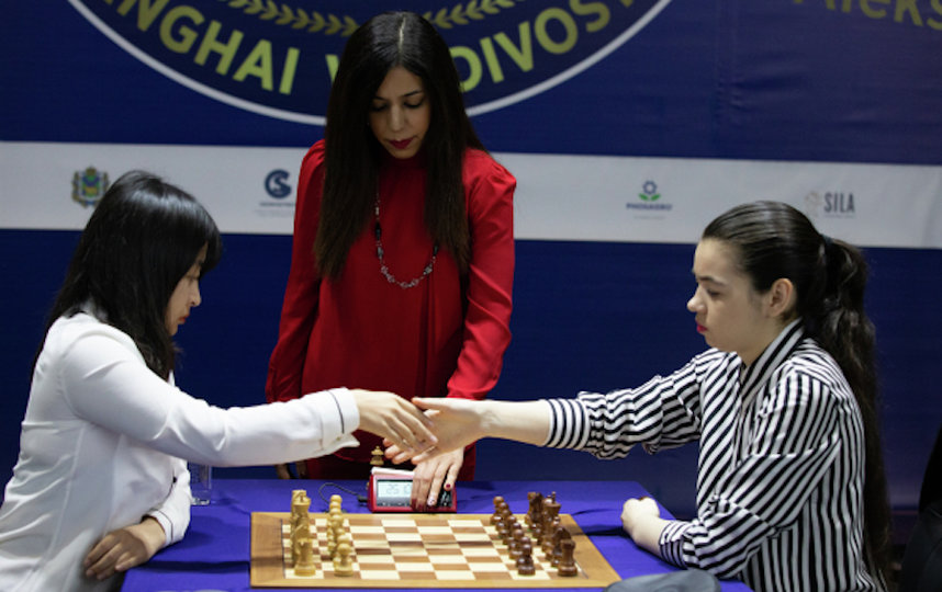 Матч Цзюй Вэньцзюнь – Александра Горячкина. Фото РИА Новости