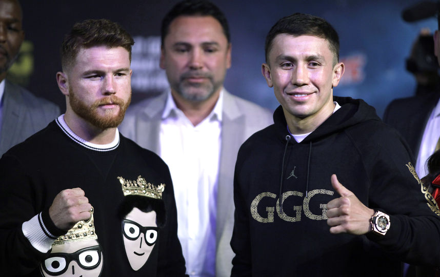 Геннадий Головкин перед боем с Саулем Альваресом. Фото AFP