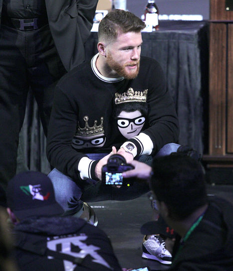 Сауль Альварес перед боем с Геннадием Головкиным. Фото AFP