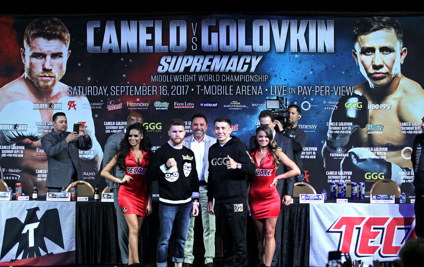 Геннадий Головкин перед боем с Саулем Альваресом. Фото AFP