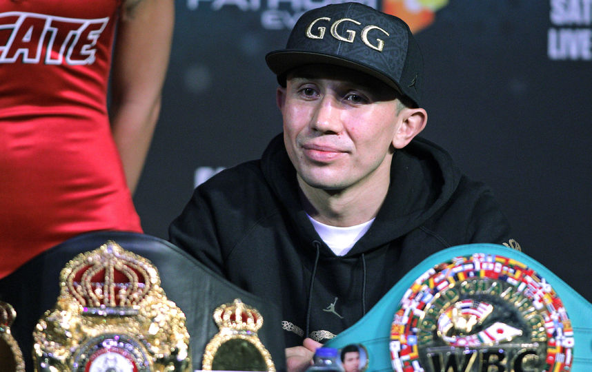 Геннадий Головкин перед боем с Саулем Альваресом. Фото AFP