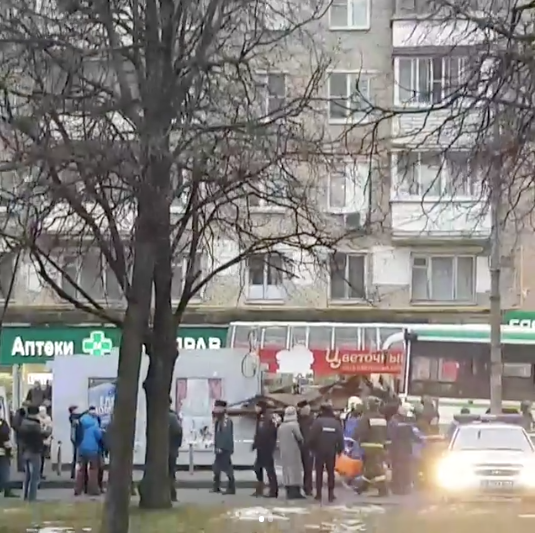 Фото с места ДТП на Сходненской в Москве. Фото Instagram/0505veronika