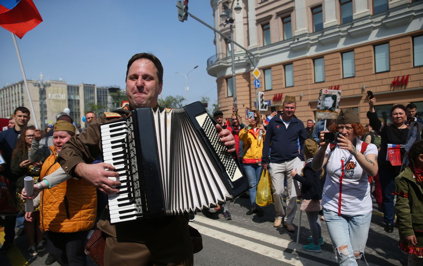 Шествие "Бессмертного полка" в Москве. Фото Василий Кузьмичёнок