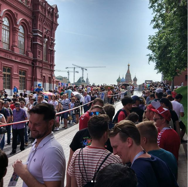 Очереди в Мавзолей. Фото Скриншот instagram.com/so_love_j/?hl=ru.