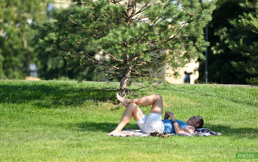 Жара в Москве. Фото Василий Кузьмичёнок