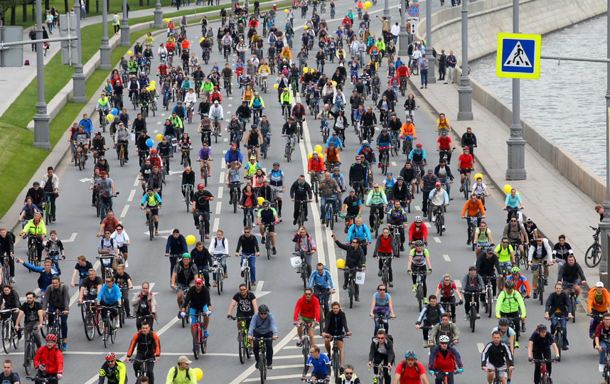 Часть улиц перекроют в Москве 16 сентября из-за осеннего велопарада. Фото Василий Кузьмичёнок