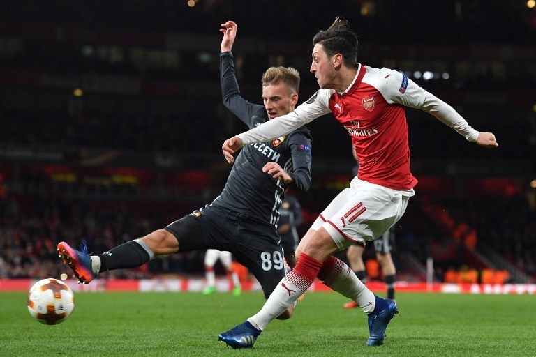 Матч "Арсенал" - ЦСКА в Лондоне. Фото AFP