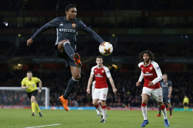 Матч "Арсенал" - ЦСКА в Лондоне. Фото AFP