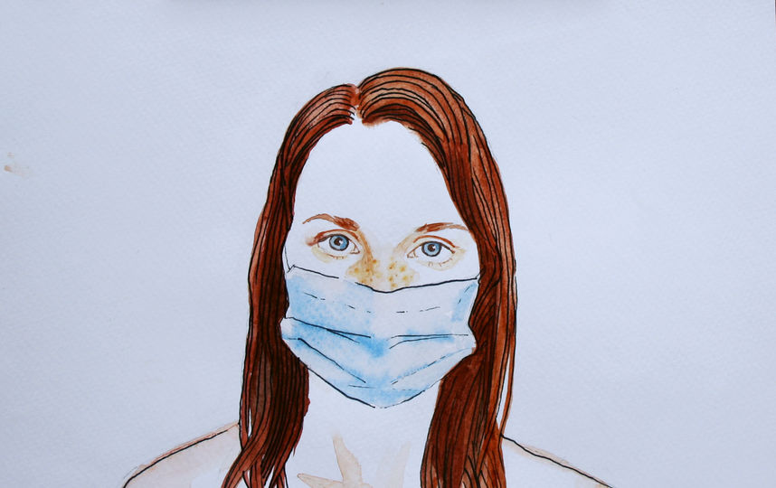 Рисунок Полины Синяткиной. Фото Скриншот Instagram/paulina_siniatkina