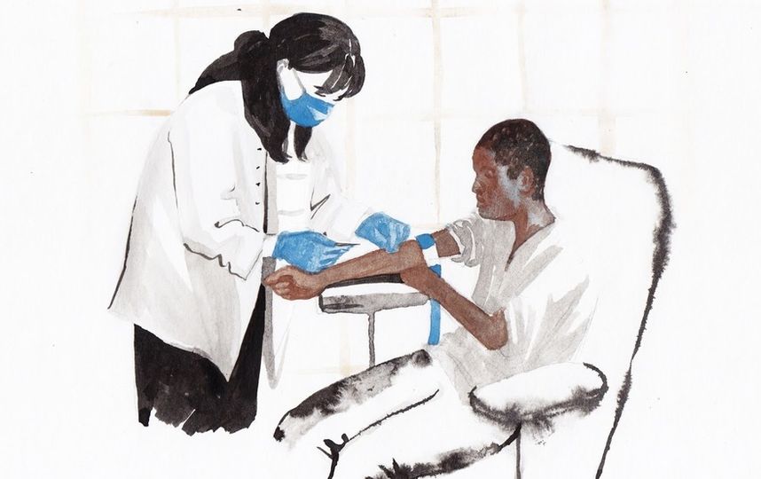 Рисунок Полины Синяткиной. Фото Скриншот Instagram/paulina_siniatkina