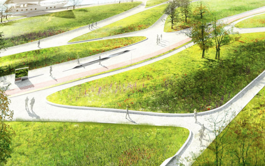 Как благоустроят набережную в Капотне. Фото Скриншот stroi.mos.ru