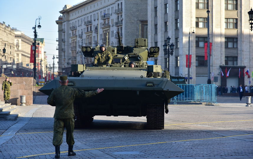 Военная техника перед парадом 9 мая в Москве (архивное фото). Фото Василий Кузьмичёнок