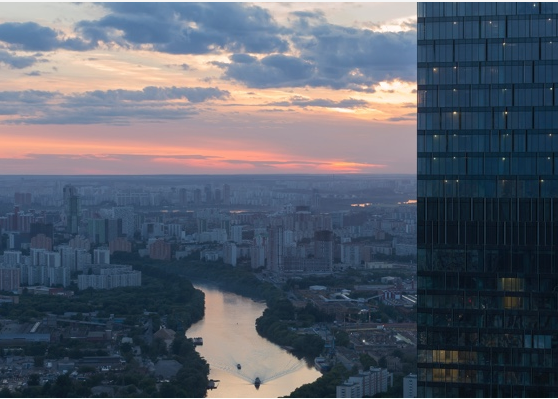 Вид с 56-го этажа «Москва-Сити». Фото пресс-служба Музея «Москва-Сити»