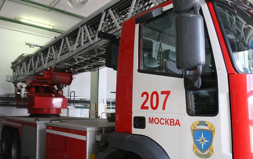 Гостевой дом "Голицын клуба" загорелся в Подмосковье