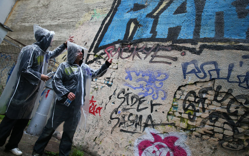 Дворы столицы стали холстами. Фото Василий Кузьмичёнок