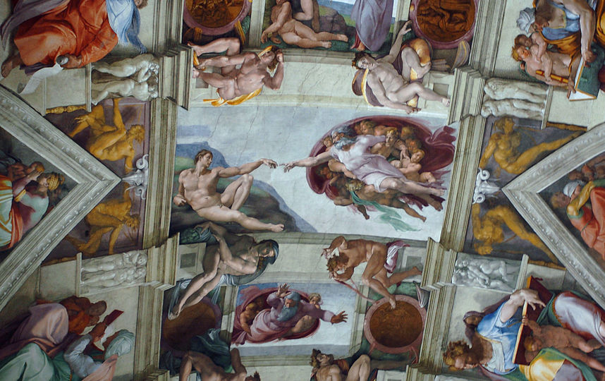 Выставка "Микеланджело. Сикстинская капелла" пройдёт с 9 по 18 августа. Фото Getty