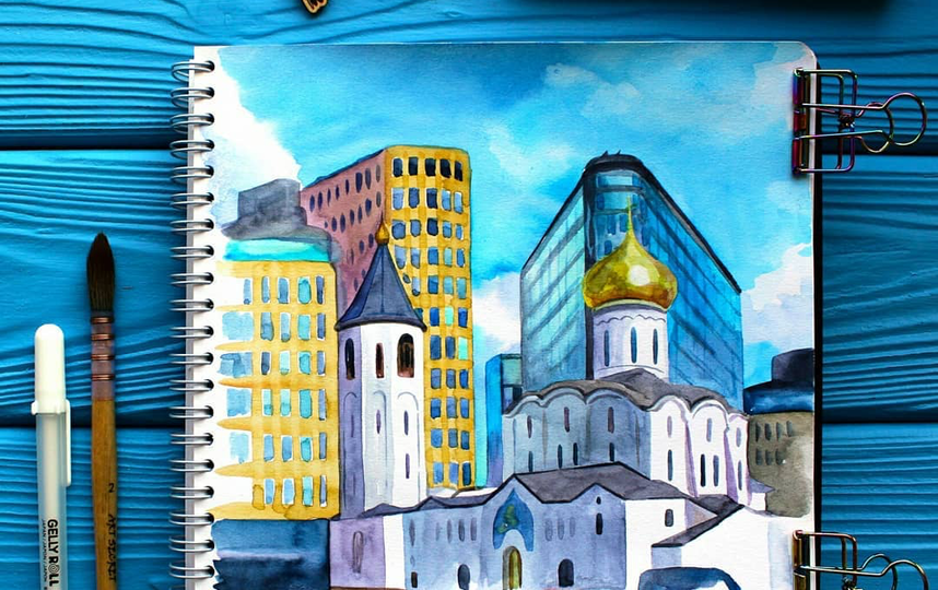 Белая площадь около станции метро "Белорусская". Фото скриншот @handmade_fox_tai