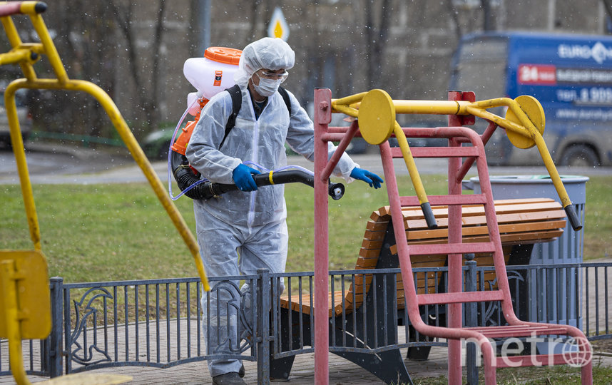 Обработка дворовых территорий. Фото предоставлено пресс-службой Комплекса городского хозяйства, "Metro"